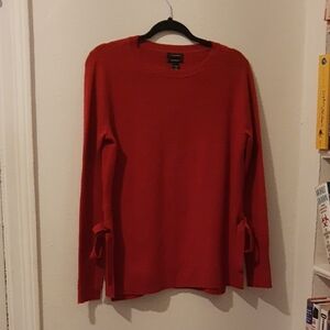 Halogen Cashmere Sweater With Lateral Bows Size S